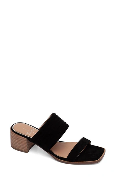 Shop Linea Paolo Ida Slide Sandal In Black Suede