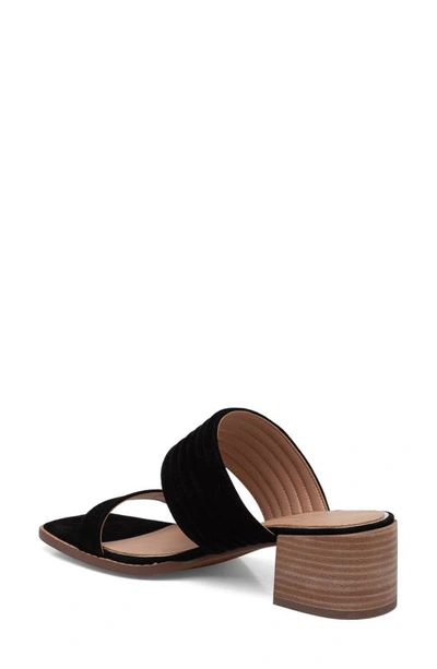 Linea Paolo Ida Slide Sandal In Black Suede