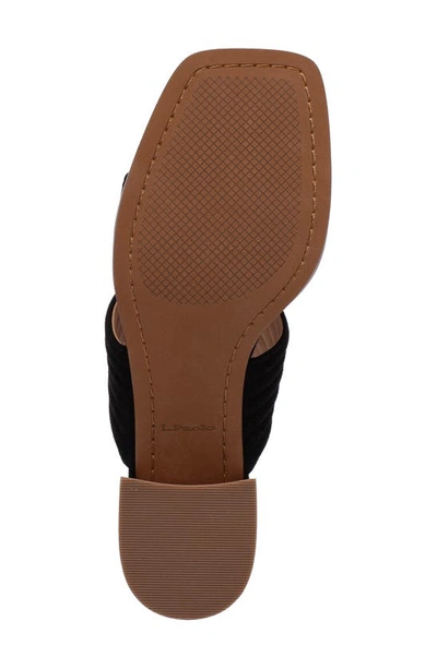 Linea Paolo Ida Slide Sandal In Black Suede