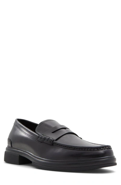 Shop Aldo Tucker Penny Loafer In Black