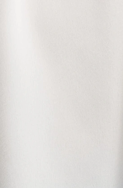 Frame Shirred Split Neck Blouse In Cream