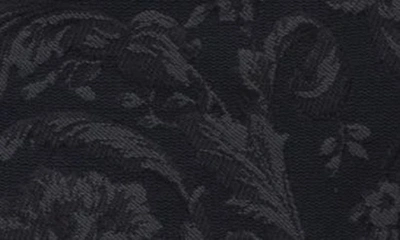 Versace Large Jacquard Canvas Tote In Black/ -gold