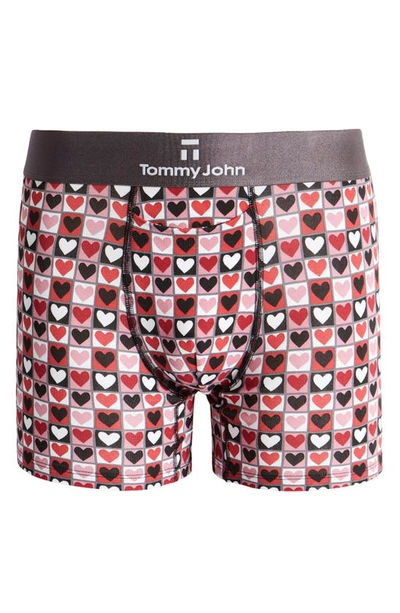 Shop Tommy John Second Skin Boxer Briefs In Multi Heart Blocks