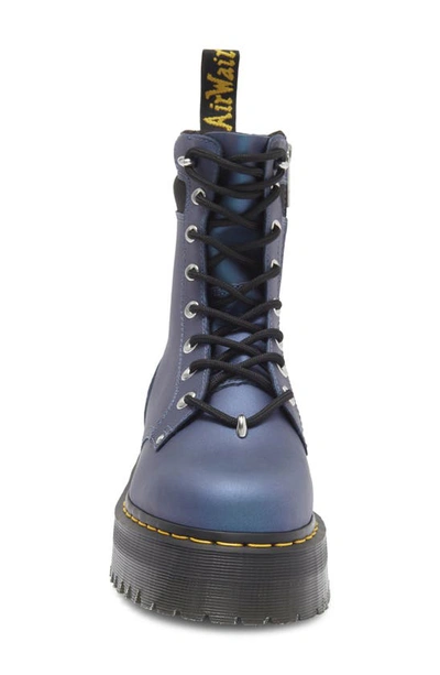 Shop Dr. Martens' Jadon Hdw Ii Platform Boot In Deep Blue/black