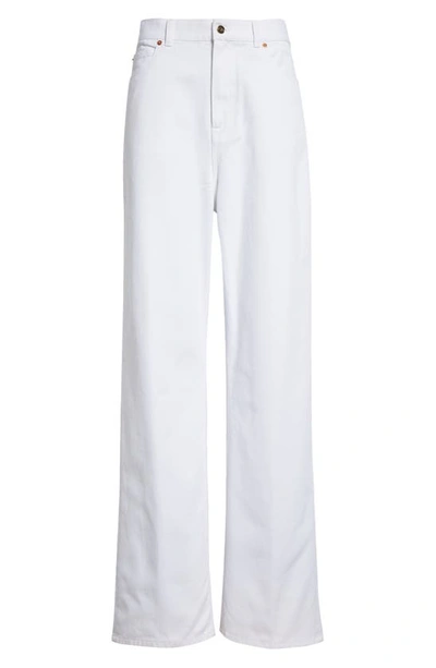 Shop Valentino Garavani V Pocket Denim Jeans In Bianco