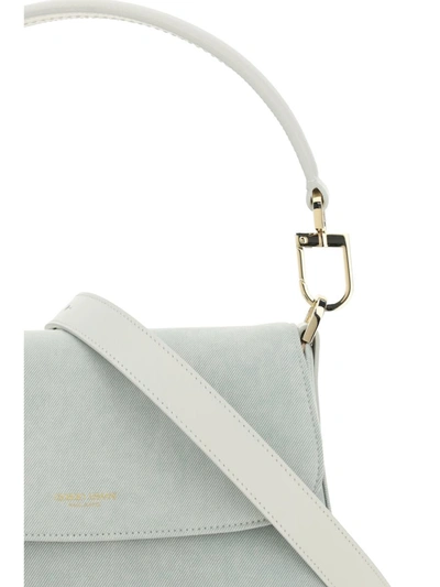 Shop Giorgio Armani Shoulder Bags In Salvia/taupe