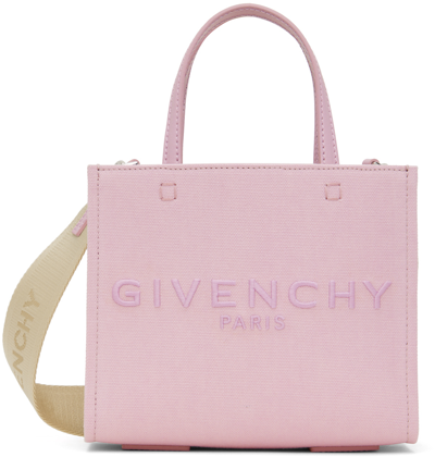Shop Givenchy Pink Mini G-tote Shopping Bag In 656-old Pink