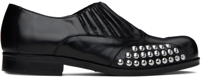 Shop Stefan Cooke Black Studded Loafers