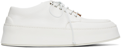 Shop Marsèll White Cassapana Sneakers In Bianco Optical