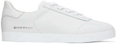 Shop Givenchy White Town Sneakers In 100-white