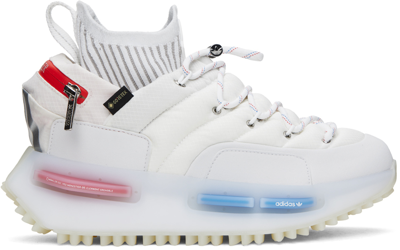 Shop Moncler Genius Moncler X Adidas Originals White Nmd Sneakers In 001 White