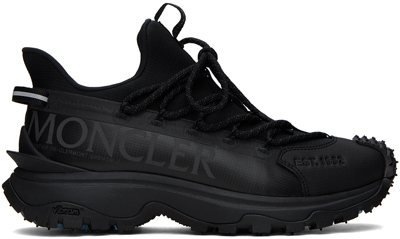 Shop Moncler Black Trailgrip Lite2 Sneakers In Black 999