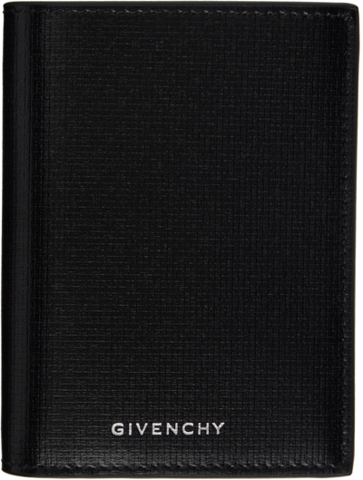 Shop Givenchy Black 4g Classic Leather Wallet In 001-black