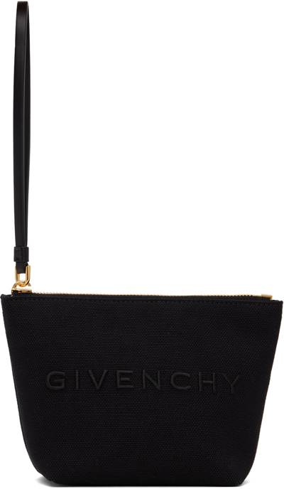 Shop Givenchy Black Mini  Pouch In 001 Black