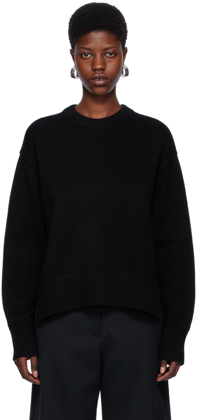 Studio Nicholson Navy Hima Sweater In Dark Navy