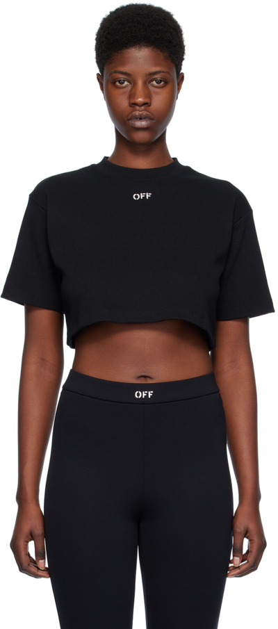 Shop Off-white Black 'off' Stamp T-shirt In Black White