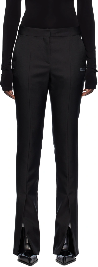 Shop Off-white Black Corporate Tech Trousers