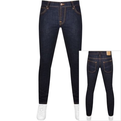 Shop Nudie Jeans Tight Terry Jeans Navy