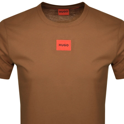 Shop Hugo Diragolino212 T Shirt Brown