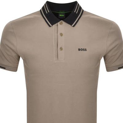 Shop Boss Athleisure Boss Peos 1 Polo T Shirt Brown