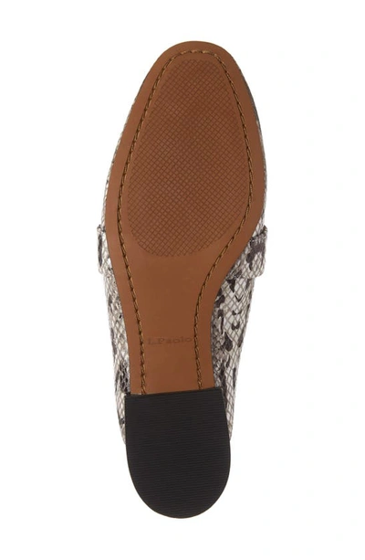 Shop Linea Paolo Annette Loafer Mule In Black White Snake Print