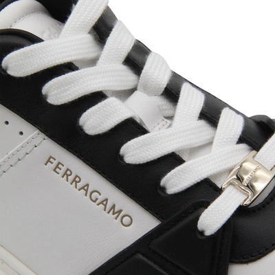 Shop Ferragamo Sneakers White