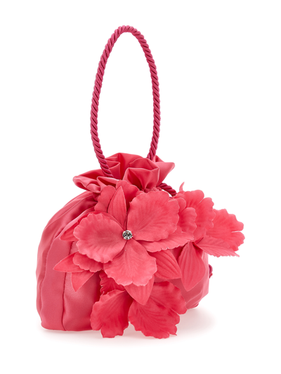 Monnalisa Satin Handbag In Fuchsia