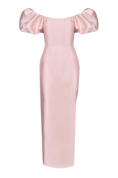 Shop Lily Was Here Formal Dress In The Color Of Powder Pink With Pearls