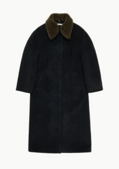 Shop Amomento Women Hourglass Long Coat In Black