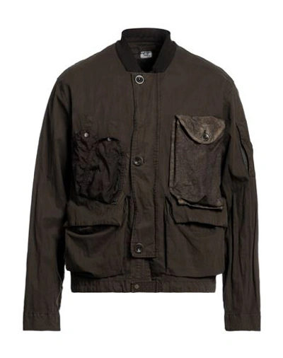 C.p. Company C. P. Company Man Jacket Dark Green Size 42 Cotton, Polyamide, Polyurethane Resin In Green