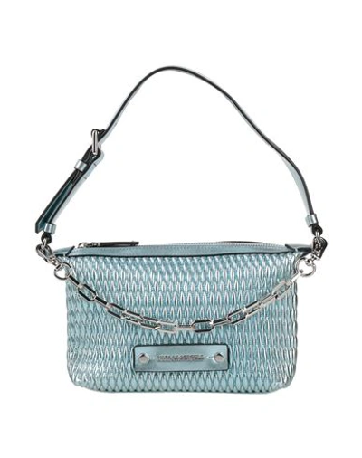 Shop Karl Lagerfeld Woman Handbag Sky Blue Size - Polyurethane
