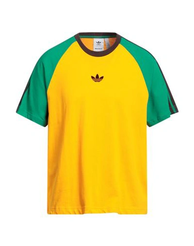 Shop Adidas Originals By Wales Bonner Man T-shirt Mandarin Size Xl Organic Cotton