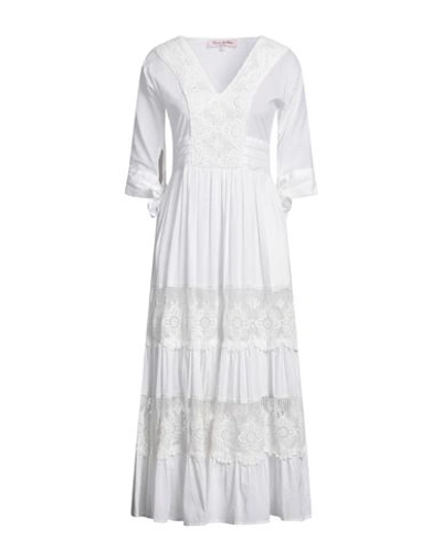 Shop Connor & Blake Woman Maxi Dress White Size S Cotton