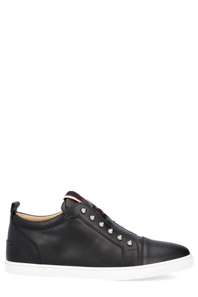 Shop Christian Louboutin F.a.v Fique A Vontade Sneakers In Black