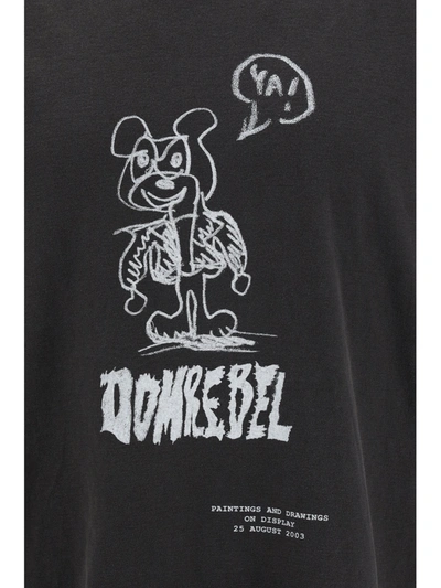 Shop Domrebel Comic Ya T-shirt In Faded Black