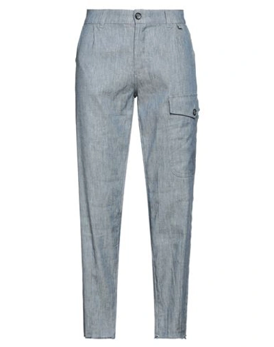 Shop Imperial Man Pants Blue Size 30 Cotton, Linen, Elastane