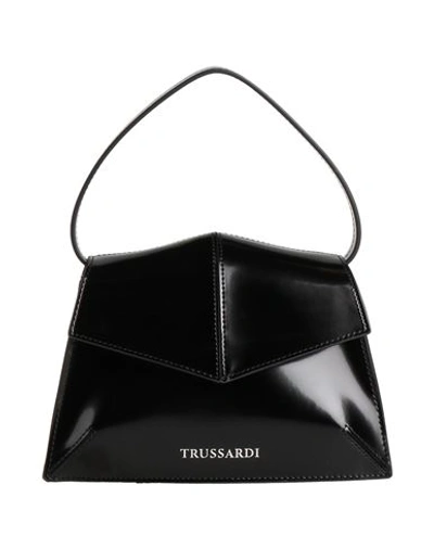 Shop Trussardi Woman Handbag Black Size - Cowhide