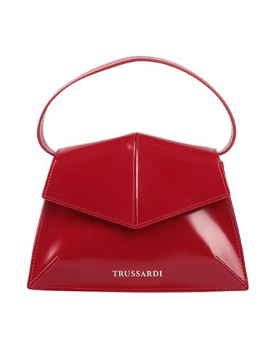 Shop Trussardi Woman Handbag Red Size - Cowhide