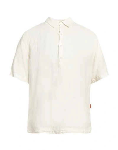 Shop Barena Venezia Barena Man Shirt Cream Size 42 Linen In White