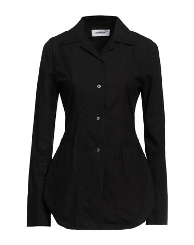 Shop Ambush Woman Shirt Black Size 4 Cotton
