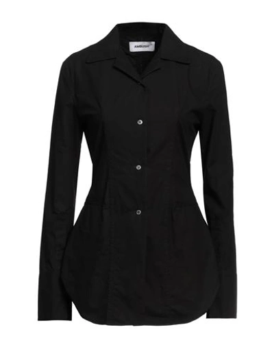 Ambush Woman Shirt Black Size 4 Cotton In Black
