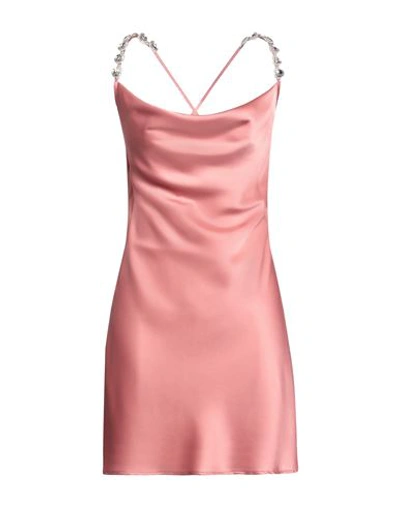 Shop Gaelle Paris Gaëlle Paris Woman Mini Dress Pastel Pink Size 6 Polyester