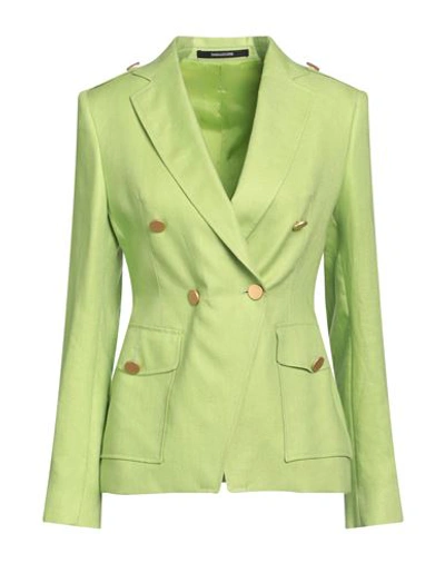Shop Tagliatore 02-05 Woman Blazer Green Size 4 Linen
