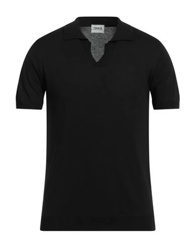 Shop Berna Man Sweater Black Size M Viscose, Polyester