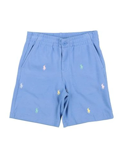 Shop Polo Ralph Lauren Polo Prepster Cotton Mesh Short Toddler Boy Shorts & Bermuda Shorts Light Blue Siz