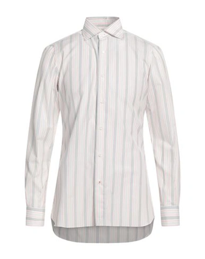 Shop Isaia Man Shirt White Size 17 ½ Cotton