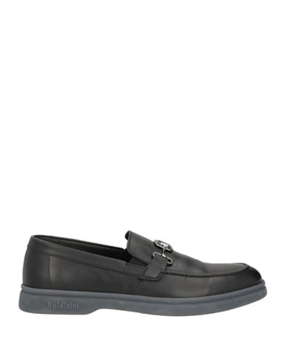 Shop Baldinini Man Loafers Black Size 9 Leather