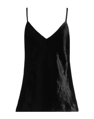 Shop Jil Sander Woman Top Black Size 10 Rayon, Polyester