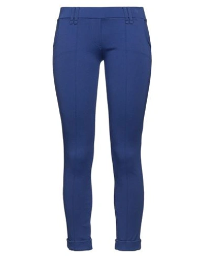 Shop Plein Sud Woman Pants Blue Size 8 Viscose, Polyamide, Elastane
