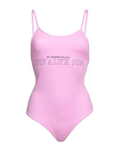Shop Alyx 1017  9sm Woman One-piece Swimsuit Mauve Size M Polyamide, Elastane In Purple